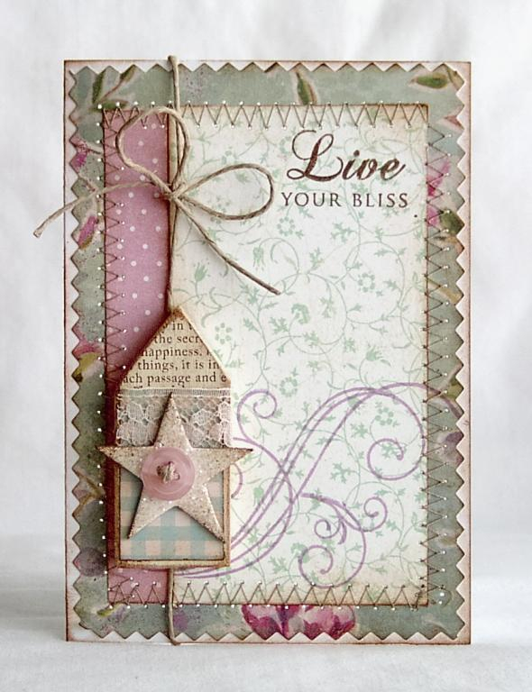 Papertrey Ink Supplies Used:<br />
Stamps:<br />
Fancy Flourishes, Background Basics:  Text,...