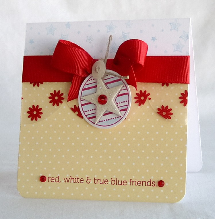 Papertrey Ink Supplies Used:<br />
Stamps:<br />
Let Freedom Ring<br />
Paper:  <br />
White...