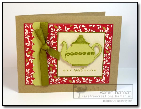 Supplies - All supplies PTI unless otherwise noted.<br />
Stamps: Tea for Two, Borders &amp;...