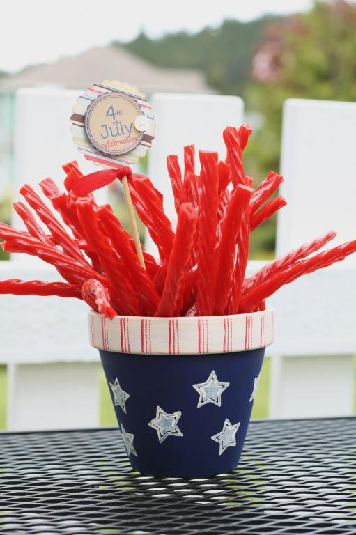 * Stamps- Let Freedom Ring<br />
    * Ink- Red and bright Blue pigment ink by Tsukineko, Pure...