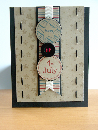 Stamps: Let Freedom Ring<br />
Paper: Kraft, True Black<br />
Ink: Versamark, Ocean Tides,...