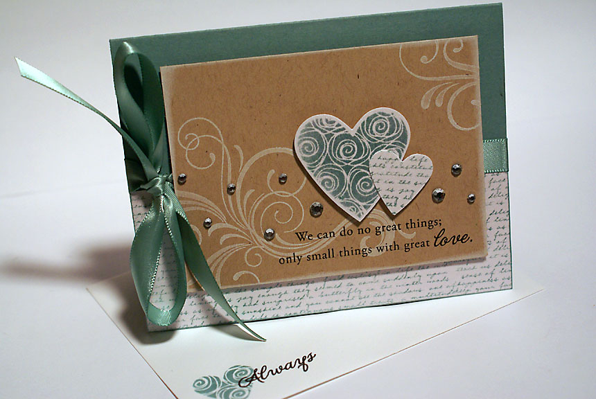 stamps: Fancy Flourishes, Background Basics: Text, Heart Prints (Papertrey Ink)<br />
<br />...