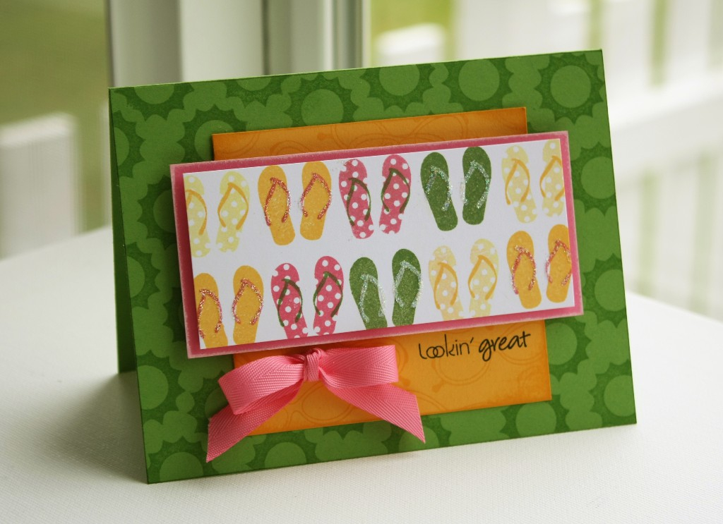 stamps- Day at the beach<br />
ink- New Leaf, Hibiscus Burst, Summer Sunrise, Fresh Snow, True...