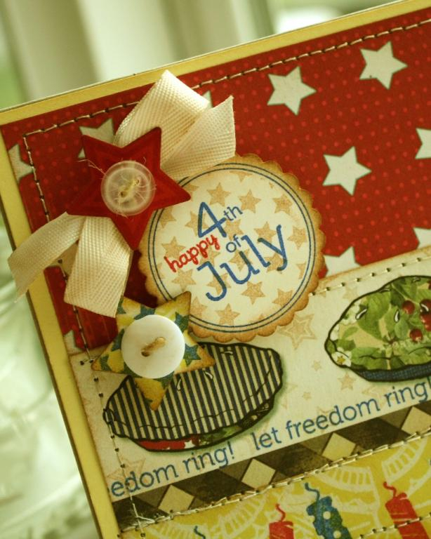 * Stamps- Let Freedom Ring<br />
    * Ink-Pure Poppy, Creamy Caramel (SU), Bright Blue...