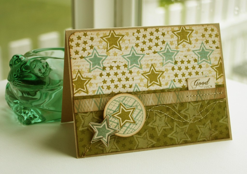 * Stamps- Let Freedom Ring, Mixed Messages, Background Basics: Text Style<br />
    * Ink- Ripe...