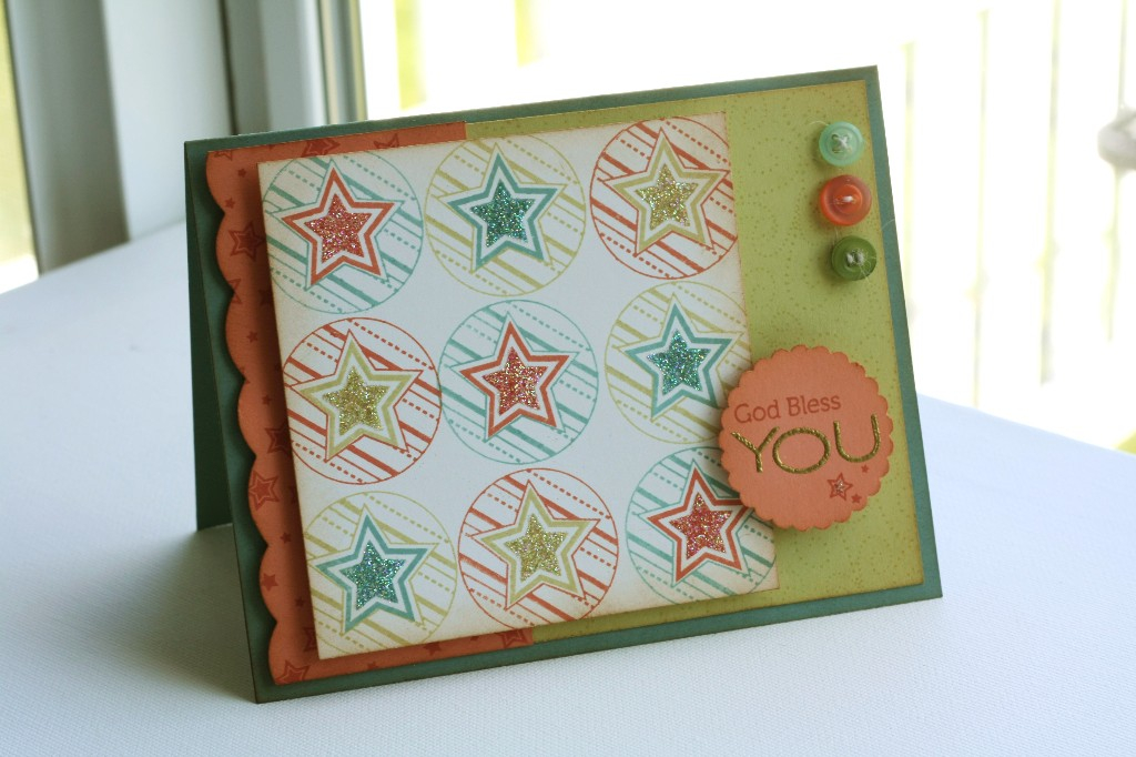 * Stamps- Let Freedom Ring, Fresh Alphabet<br />
    * Ink- Melon Berry, Ocean Tides, Spring...
