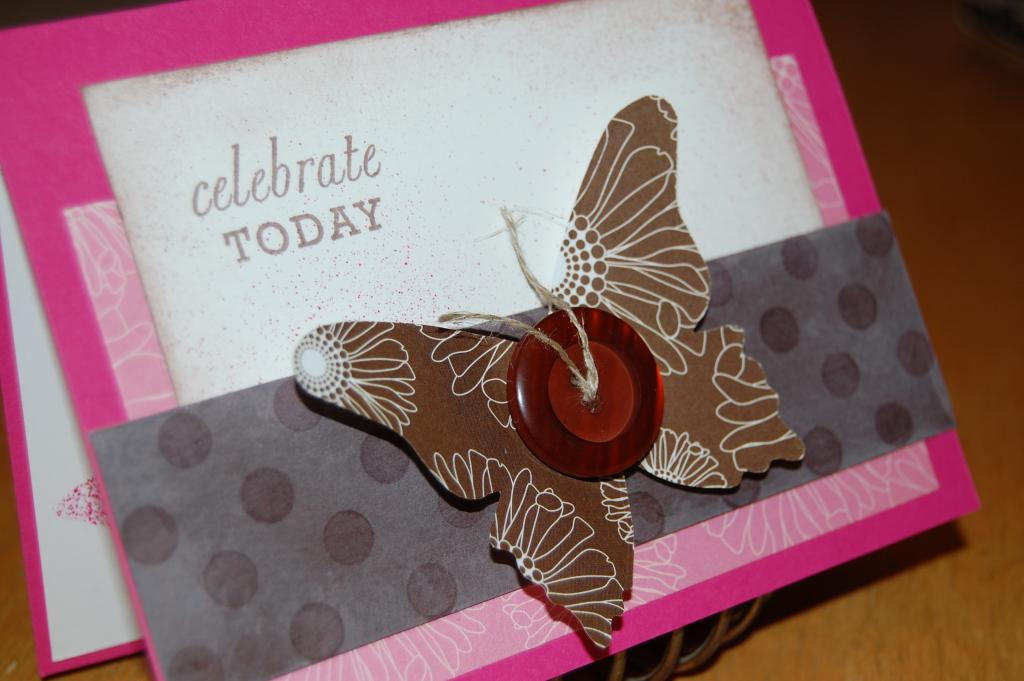 Graduation card using Mega Mixed Messages, Polka Dot Basics and Friedns til the End paper