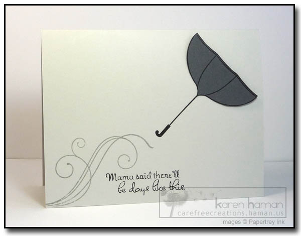 Supplies<br />
Stamps: Scattered Showers, Fancy Flourishes (PTI), Feeling Groovy (Verve);<br />...
