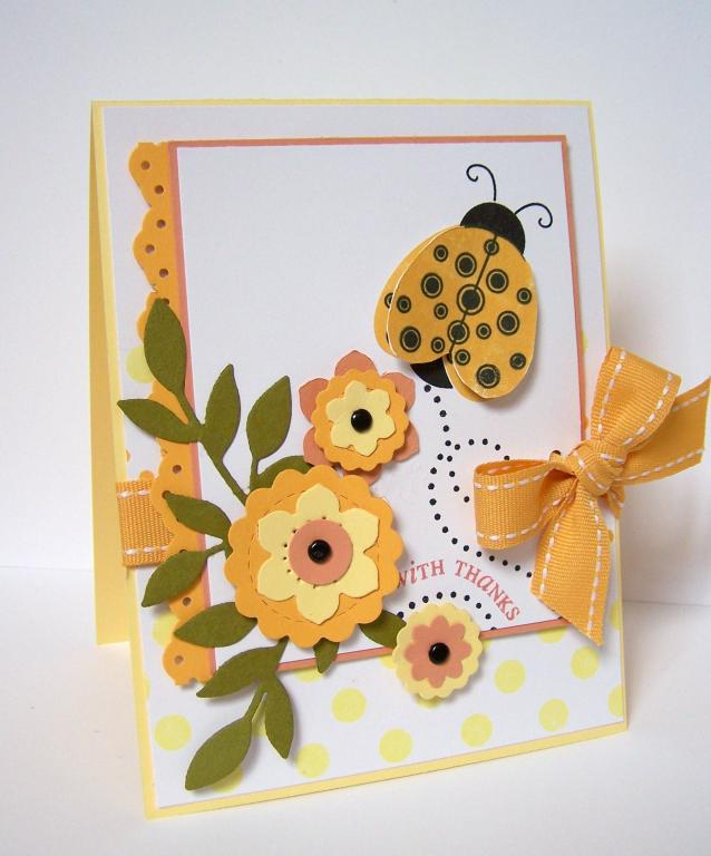 Summery Little Lady-I used Little lady with a fun summery color combo (melon berry, summer...