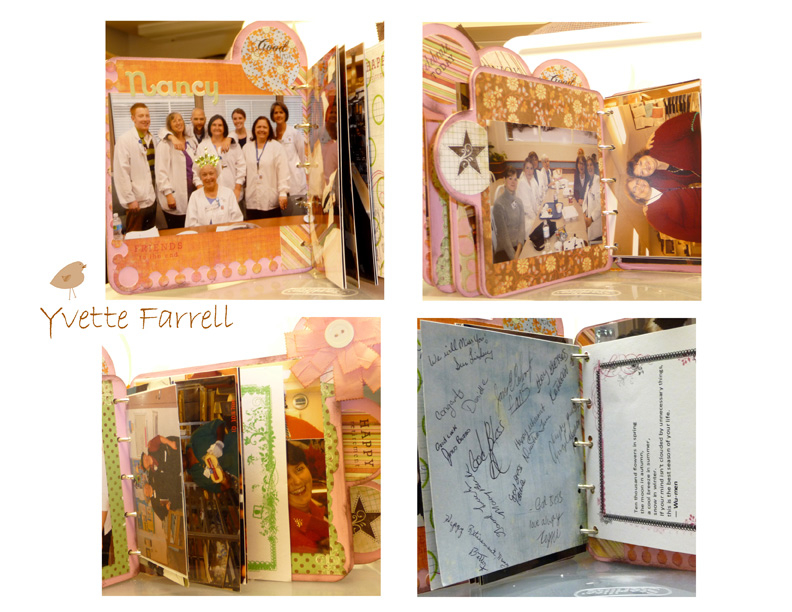 Credits: Credits: Mini album made with PTI vintage buttons, butterfly kisses stamps, mega mixed...