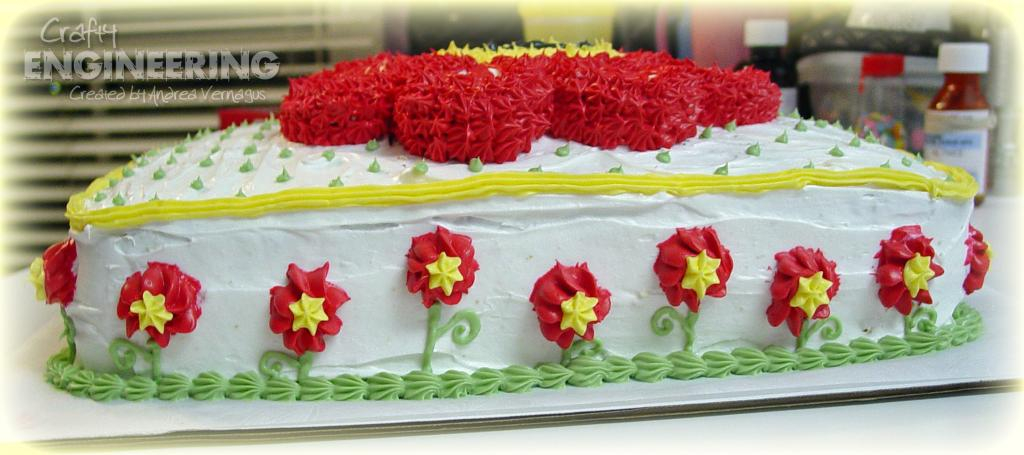 Side view of the cake...