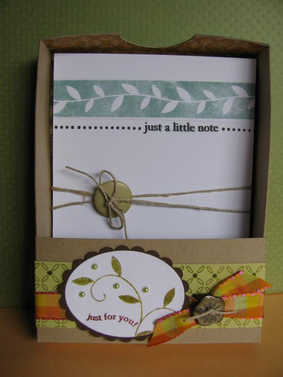 I used desk top organizer to make this note cards holder for my friend's birthday