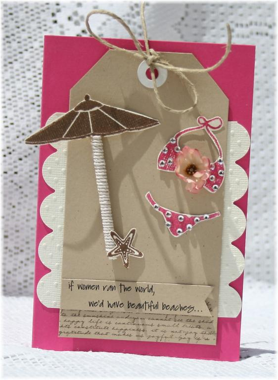 Papertrey Ink: Rasberry Fizz Ink, Cardstock, Dark Chocolate Ink, Text Style Stamps, Day @ the...