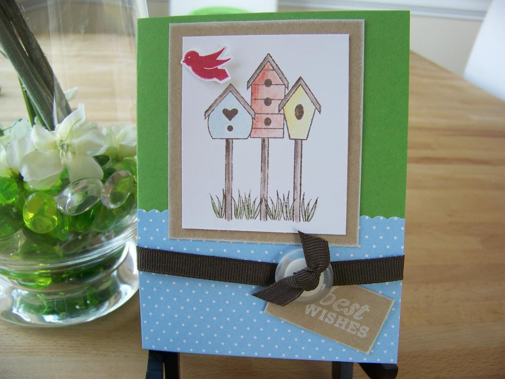 Stamps: Mega Mixed Messages, Bird Watching<br />
Cardstock: new leaf, spring rain bitty dots,...