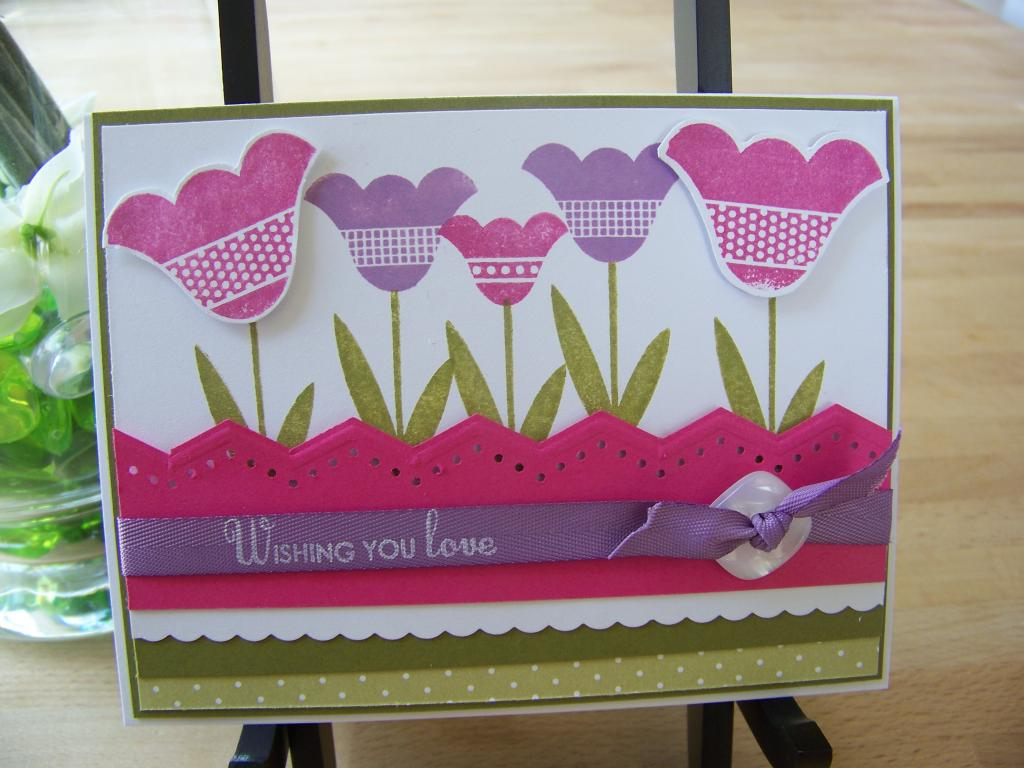 Stamps: Wishing You...<br />
Cardstock: stampers select white, raspberry fizz, ripe avacado,...