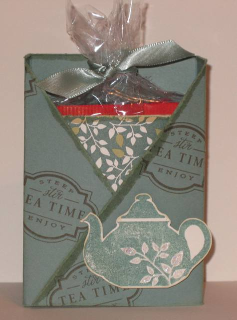 This was the first time I used the tea dye.  It takes a soft touch on the patterned paper but I...
