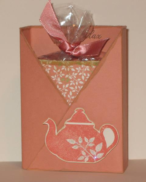 Cardstock: Melon berry, Vintage Cream, Tea for Two patterned paper<br />
Ink: Mellon Berry,...