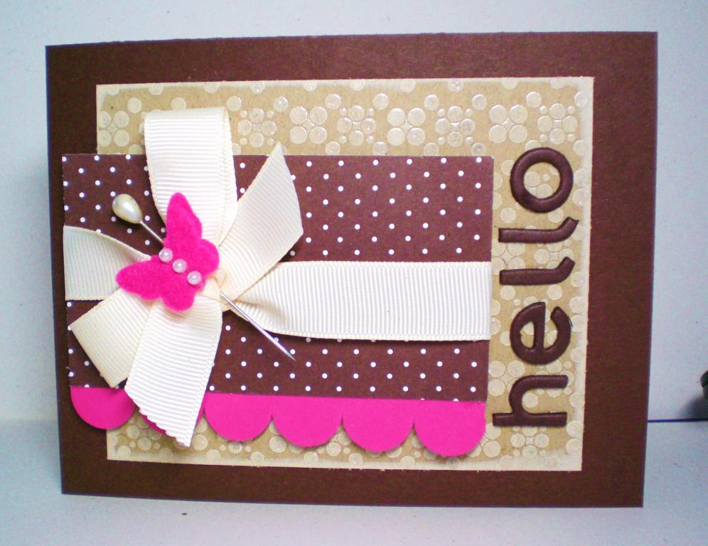 Background Basics spots, embossed in clear over vintage cream