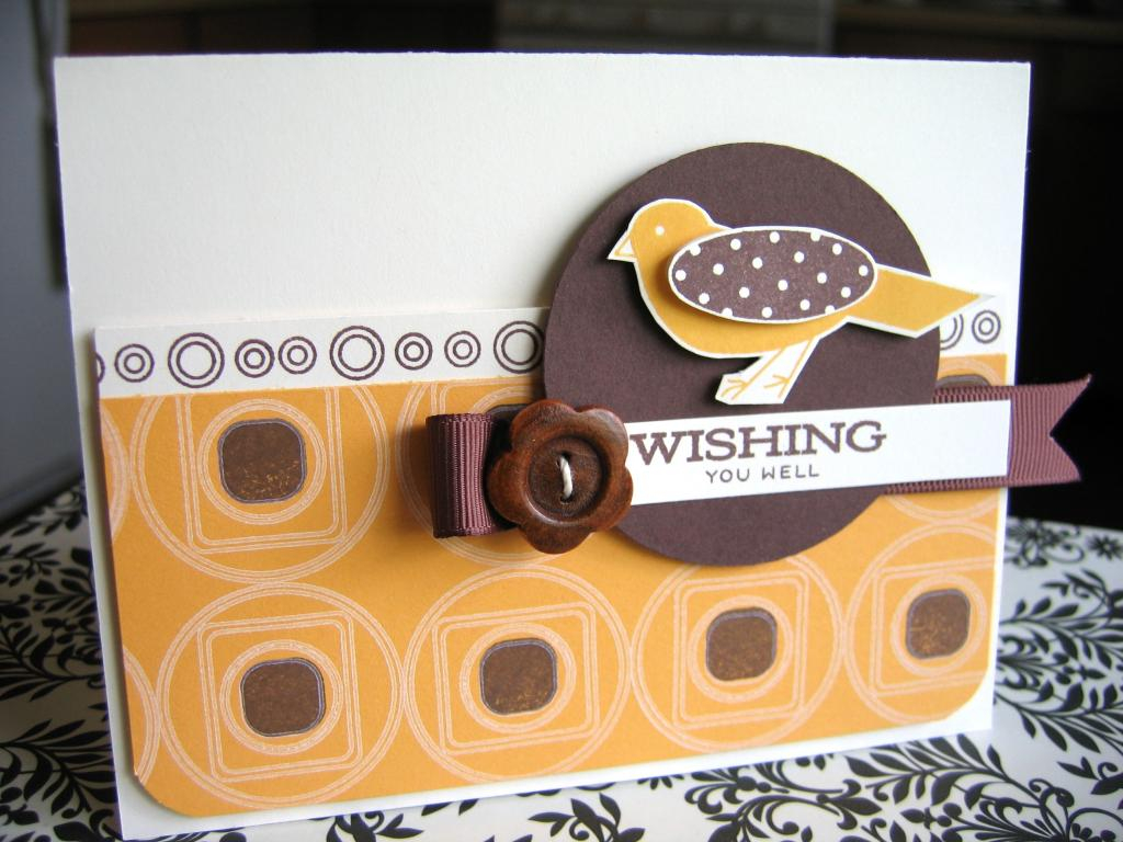 Stamps:  Everyday Classics, Shapes By Design<br />
Colors:  Summer Sunrise, Choc. Chip (SU)...