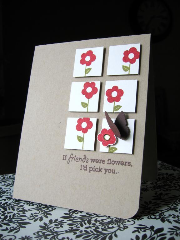 Stamps:  Green Thumb<br />
Colors:  Ripe Avocado, Real Red (SU), Choc. Chip (SU), Vintage Cream...