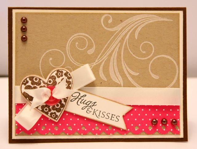 For Dawn McVey&#039;s Colour Challenge - Kraft/Cream/Dark Chocolate/Raspberry Fizz<br />...