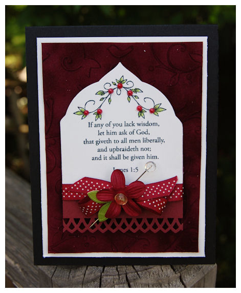 This is such a beautiful sentiment!<br />
I decided to work with that by highlighting it, using...