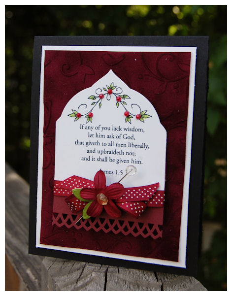 This is such a beautiful sentiment!<br />
I decided to work with that by highlighting it, using...