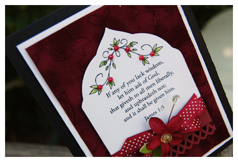 This is such a beautiful sentiment!<br />
I decided to work with that by highlighting it, using...