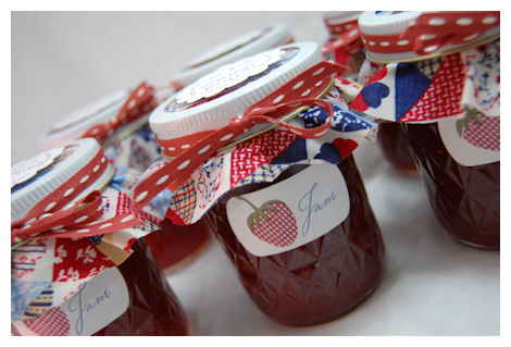 I made these for Teacher gifts. <br />
Simple jars of Strawberry jam, with a label that I...