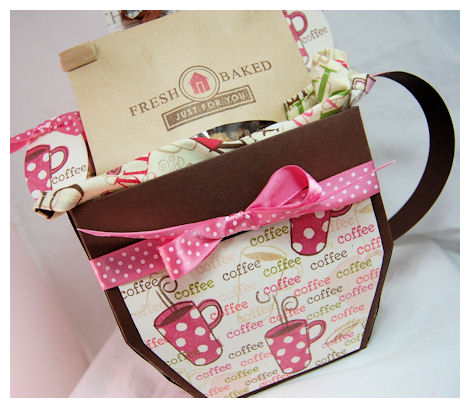 I used this template to create a coffee cup themed gift set!!<br />
<br />
SUPPLIES:<br />...