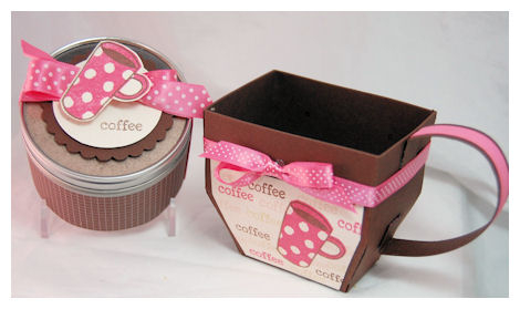 I used this template to create a coffee cup themed gift set!!<br />
<br />
SUPPLIES:<br />...