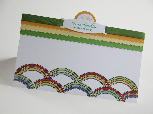 Stamps: Heavenly Medley<br />
Paper: Lemon Tart, Summer Sunrise, New Leaf, White<br />
Ink:...