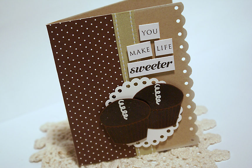 stamps: Cupcake Collection (Papertrey Ink)<br />
<br />
ink: True Black, Fresh Snow (Papertrey...