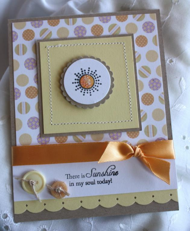 stamps:  Heavenly Medley<br />
paper:  Bitty Baby patterned paper, Kraft, Lemon Tart,...