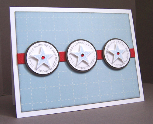This is a birthday card I created using Background Basics: Retro, Around &amp; About Sentiments,...
