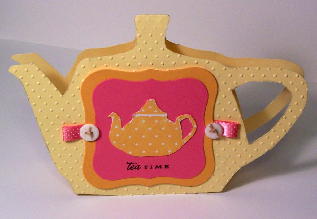 Teapot card with teabag. More details on my blog if interested...