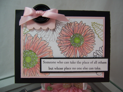 Supplies:<br />
<br />
Keepsake photo frame<br />
<br />
Stamps: Mother, Friends til the...