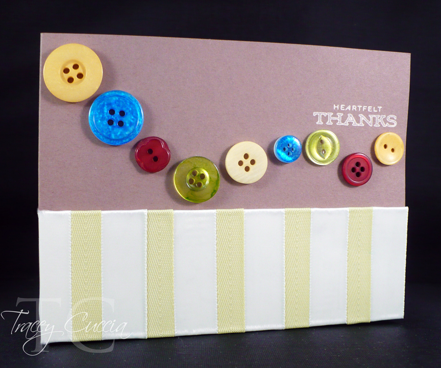 Sentiment form Everyday Classics, with custom colored buttons (using copics)...also front lower...
