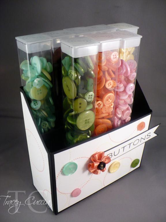 Top view -- can hold 10 trendy tubes PERFECTLY in this template -- imagine the expansion...