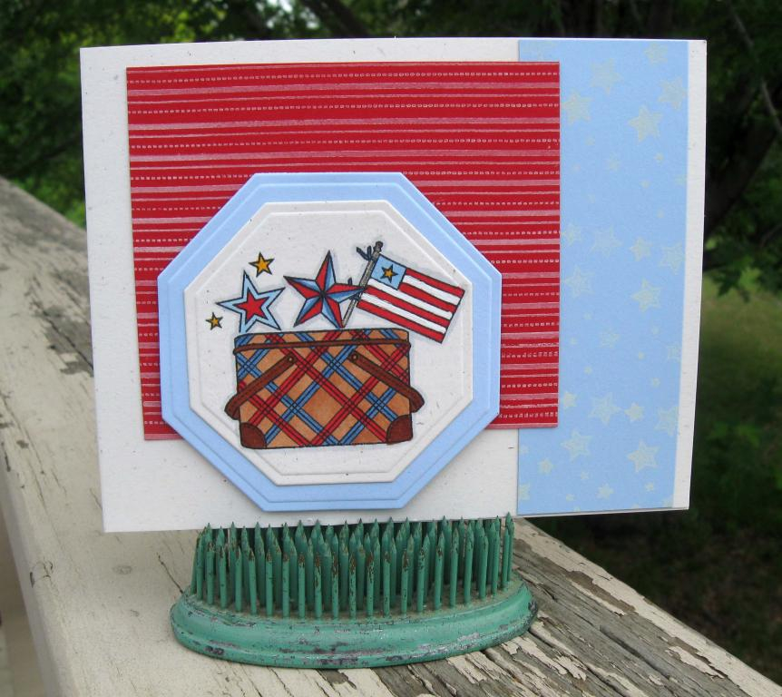 Supplies:<br />
Stamps: Papertrey Vintage Picnic &amp; Let Freedom Ring<br />
Paper: Papertrey...