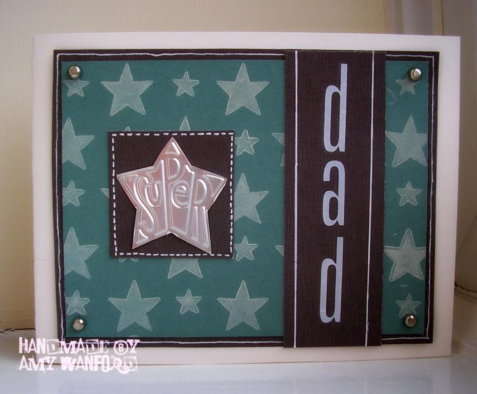 For my bf&#039;s dad for fathers&#039; day!  I created the background by using the large star...