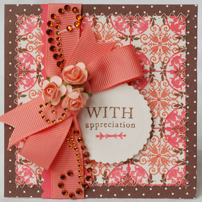 For Dawn&#039;s challenge this week. I love this color combo! I finally broke out my Guidelines...