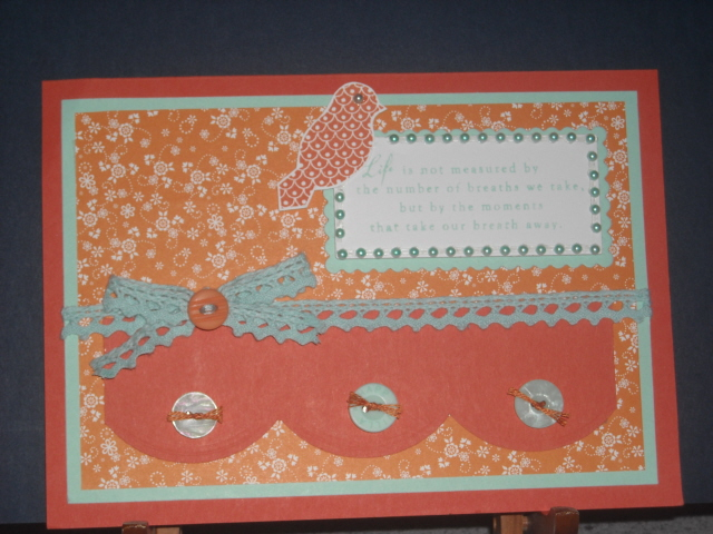 Life-This is a try to case from Melissa&#039;s Bickfords card, but I have rearranged and changed...