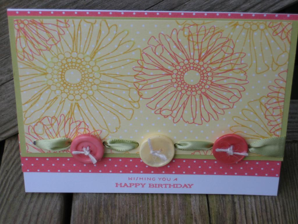 Friends til the End, Everyday Classics, Vintage buttons and Spring Moss ribbon.