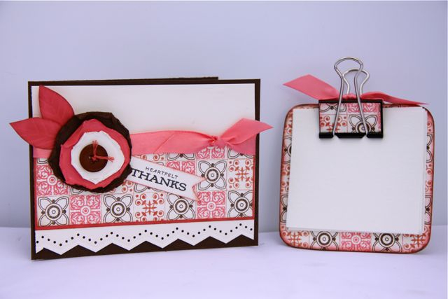 Card and coaster note holder using Guide Lines set