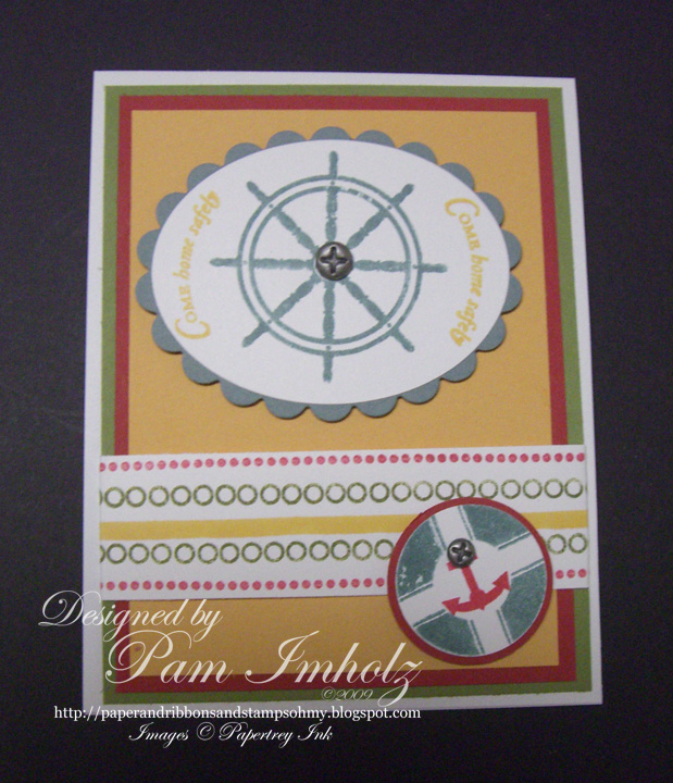 Made with the special Out to Sea set that we received on the stampin' cruise!!!
