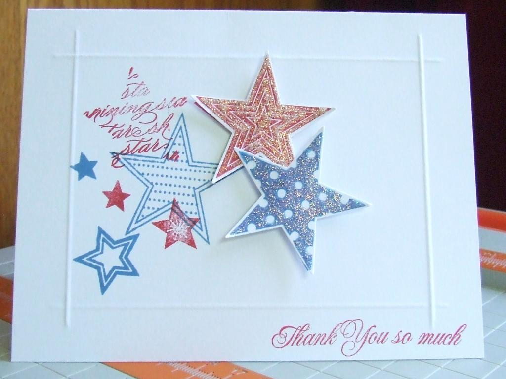 CS: PTI White<br />
Ink: PTI Pure Poppy &amp; CTMH Star Spangled Blue<br />
Stamps: PTI Star...