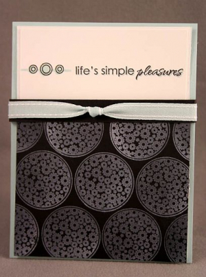 Life's Simple Pleasures Hinge Card
