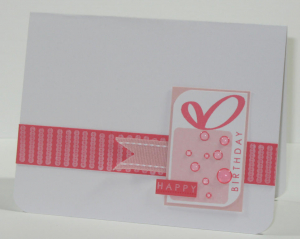 Simple Girly Birthday Card