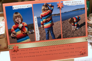 Tacy - Grand Marais scrapbook page